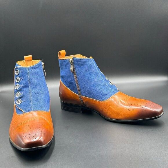 Garrucci Calfskin Button Up Slip-On Boot main image 6